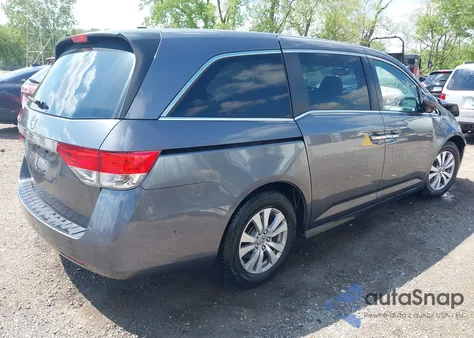 2014 Honda Odyssey Ex-L из США, поврежденный, VIN 5FNRL5H60EB117218